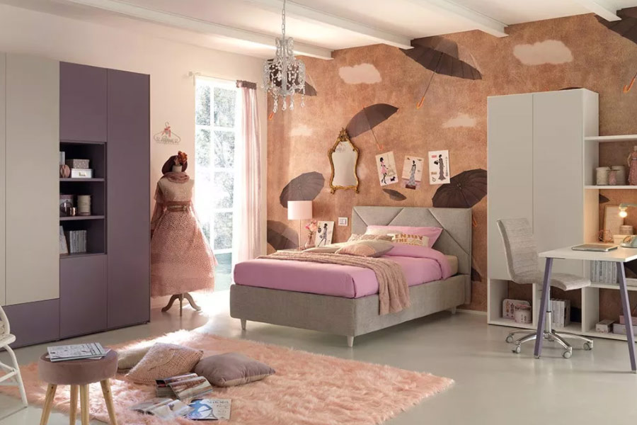 Cameretta per ragazza di 16 anni: soluzioni Moretti Compact