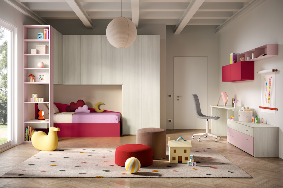 Cameretta per bambini a ponte